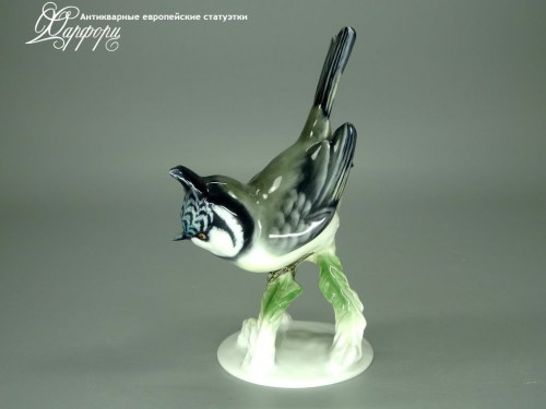 Купить фарфоровые статуэтки Rosenthal, Хохлатая синица, Германия
